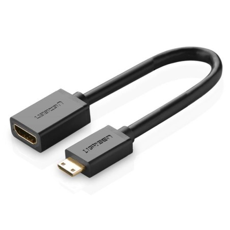 Adapter UGREEN 20137 Mini HDMI do HDMI, 22cm (czarny)