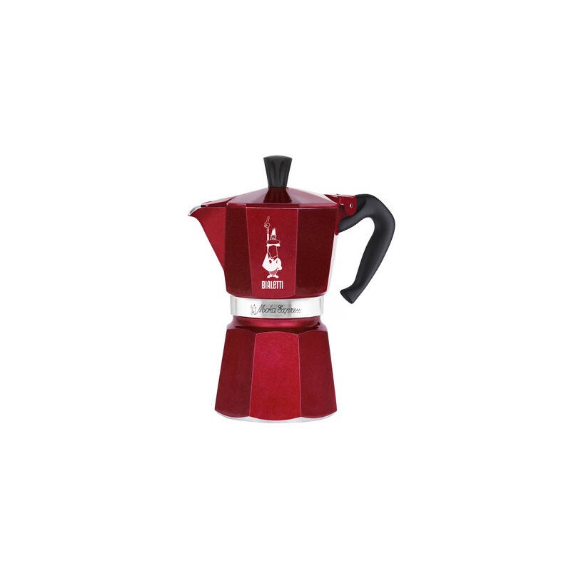 Kawiarka Bialetti - Deco Glamour - Moka Express 6tz Czerwona