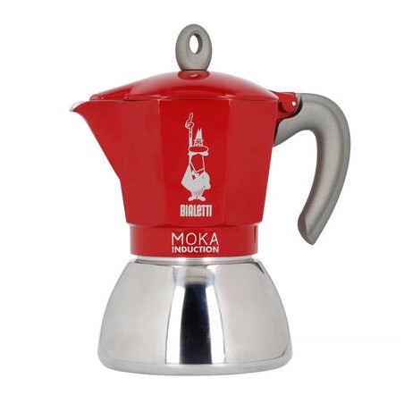 Kawiarka Bialetti New Moka Induction 6tz Czerwona