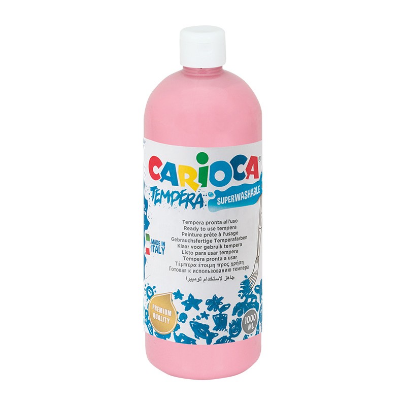 Farba Carioca tempera 1000 ml (KO030/09) różowa