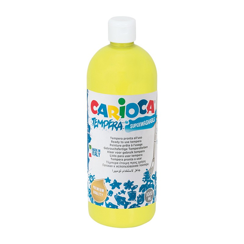 Farba Carioca tempera 1000 ml (KO030/12) żółta cytrynowa