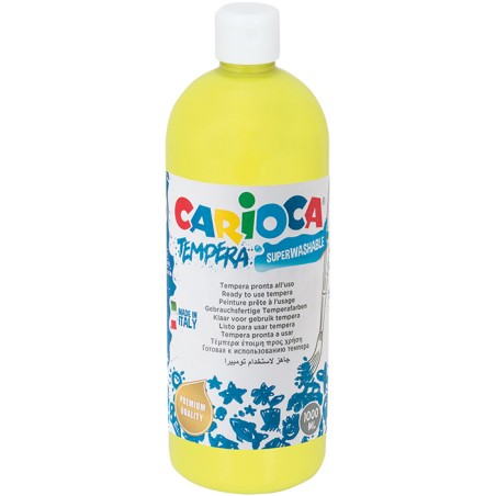 Farba Carioca tempera 1000 ml (KO030/12) żółta cytrynowa