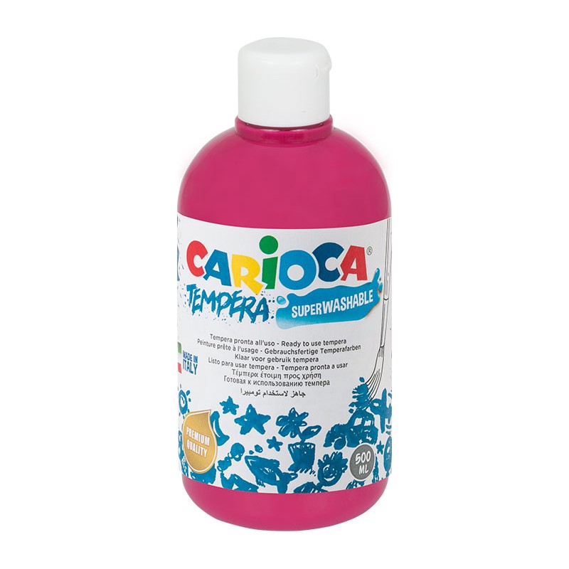 Farba Carioca tempera 500 ml (KO027/04) różowa ciemna