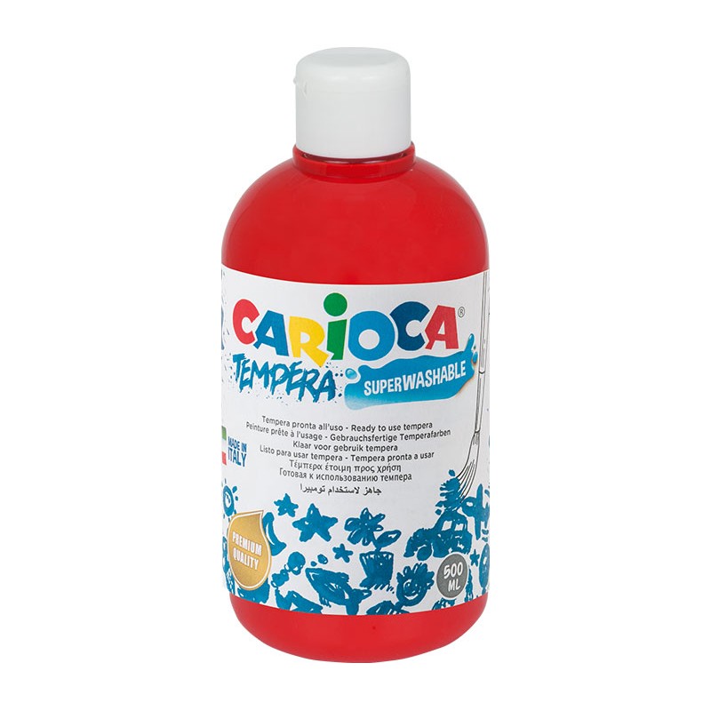 Farba Carioca tempera 500 ml (KO027/10) czerwona