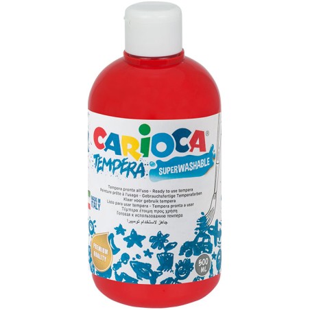 Farba Carioca tempera 500 ml (KO027/10) czerwona