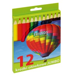 Kredki ołówkowe 12 kol. JUMBO KOLOR