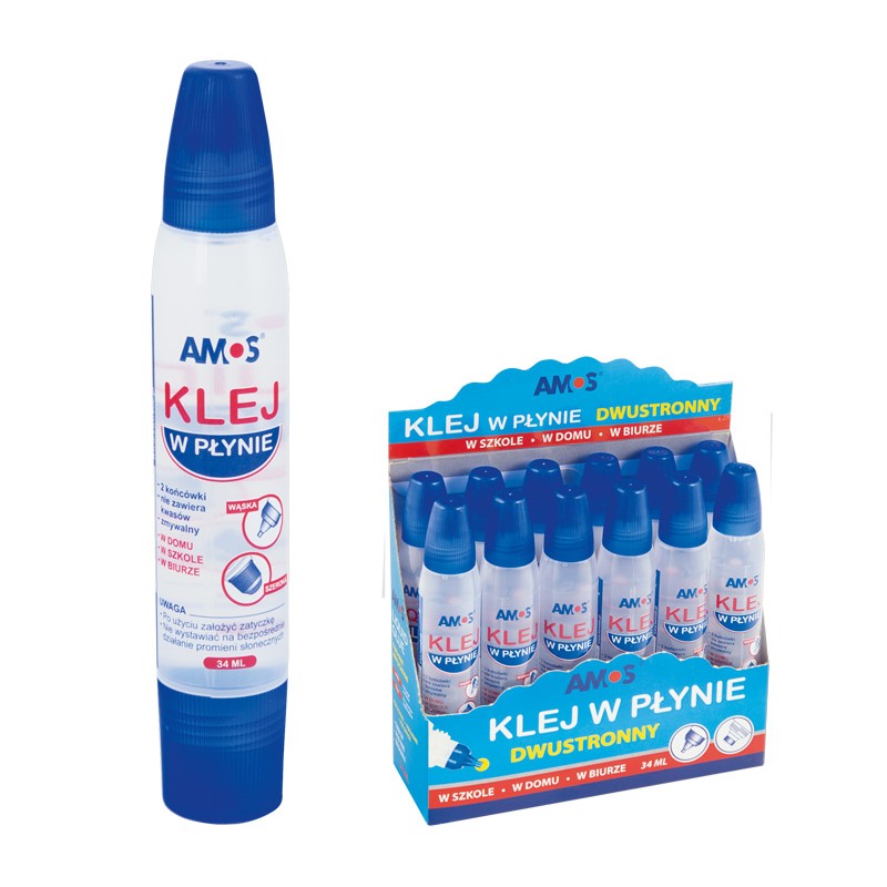 Klej w płynie dwustronny 34 ml AMOS