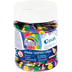 Cekiny confetti GR-C90-8 kółko łamane Fiorello słoik 90g