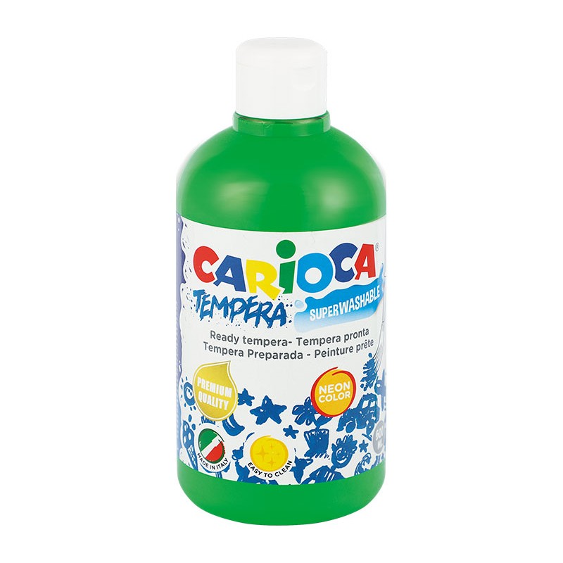 Farba Carioca tempera 500 ml (KO027/38) neon zielona