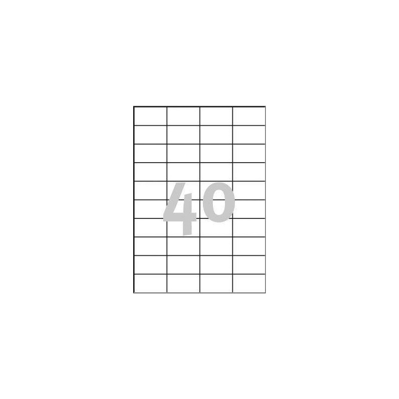 ETYKIETY SAMOPRZYLEPNE 52.5X29.7MM UNIWERSALNE TRWAŁE 3651 BIAŁE 100ARK*40SZT