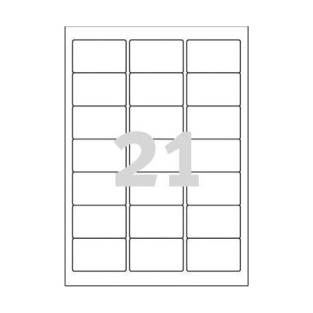 ETYKIETY SAMOPRZYLEPNE 63.5X38.1MM ADRESOWE J8560-25 PRZEZROCZYSTE 25ARK*21SZT