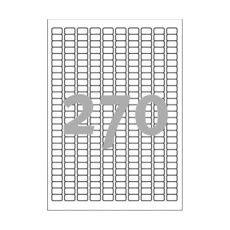 ETYKIETY SAMOPRZYLEPNE 17.8X10MM DO CZASOWEGO ETYKIETOWANIA USUWALNE L4730REV-25 BIAŁE 30ARK*270SZT