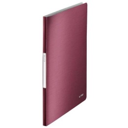 ALBUM OFERTOWY A4 LEITZ STYLE 39590028 CIEMNOCZERWONY 40 KOSZULEK