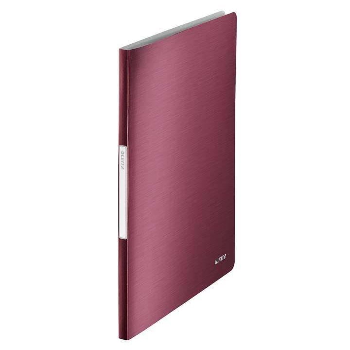 ALBUM OFERTOWY A4 LEITZ STYLE 39590028 CIEMNOCZERWONY 40 KOSZULEK