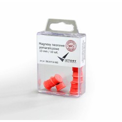 MAGNESY 13MM VICTORY OFFICE PRODUCTS 5013KM10-065 NEONOWE POMARAŃCZOWE 10SZT