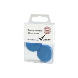 MAGNESY 32MM VICTORY OFFICE PRODUCTS 5032KM4-07 NIEBIESKIE 4SZT