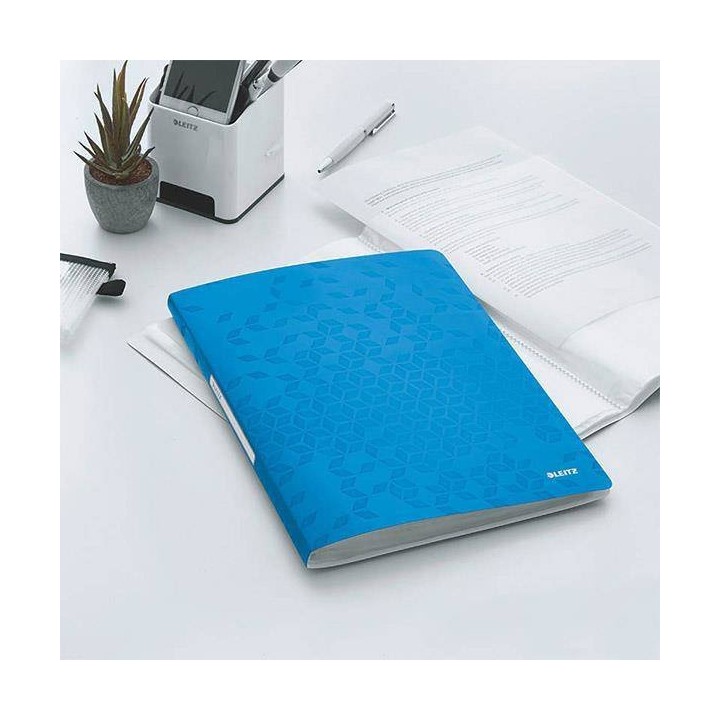 ALBUM OFERTOWY A4 LEITZ WOW 46310036 NIEBIESKI 20 KOSZULEK