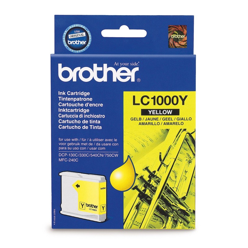 TUSZ ORYGINALNY BROTHER LC1000Y YELLOW 400 STRON