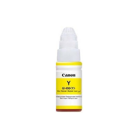 TUSZ ORYGINALNY CANON GI490Y 0666C001 YELLOW  70 ML