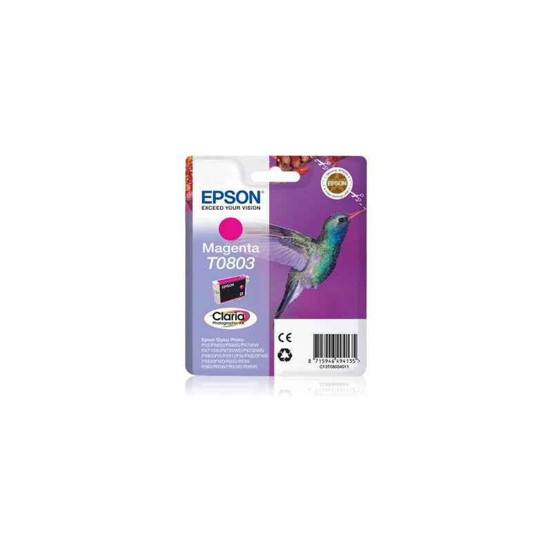 TUSZ ORYGINALNY EPSON T0803 C13T08034011 MAGENTA  7,4 ML