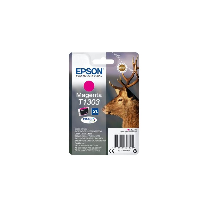 TUSZ ORYGINALNY EPSON T1303 C13T13034012 MAGENTA  10,1 ML