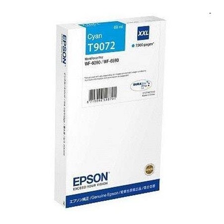 TUSZ ORYGINALNY EPSON T9072 C13T907240 CYAN  69 ML