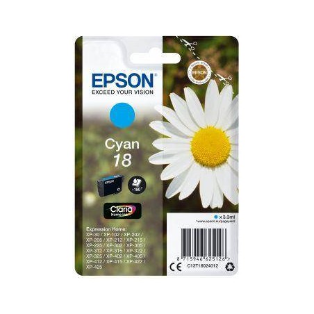 TUSZ ORYGINALNY EPSON T1802 C13T18024012 CYAN  3,3 ML