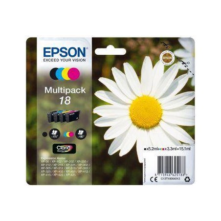 TUSZ ORYGINALNY EPSON T1806 C13T18064012 CMYK  175BK/3*180CMY STRON