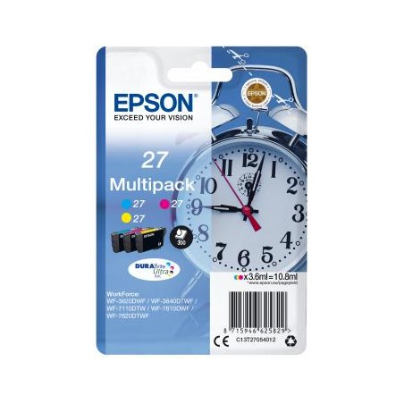 TUSZ ORYGINALNY EPSON T2705 C13T27054012 CMY   3 X 3,6 ML