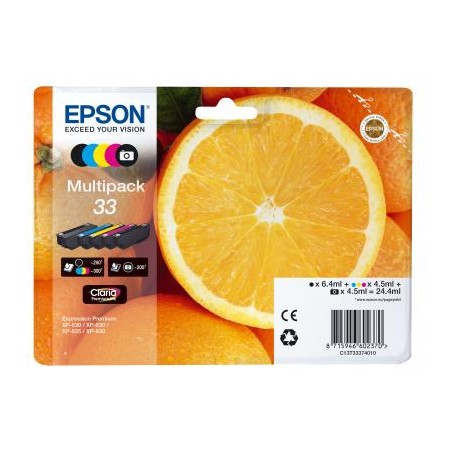 TUSZ ORYGINALNY EPSON T3337 C13T33374011 CMYK  24,4 ML