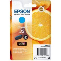 TUSZ ORYGINALNY EPSON T3342 C13T33424012 CYAN  4,5 ML