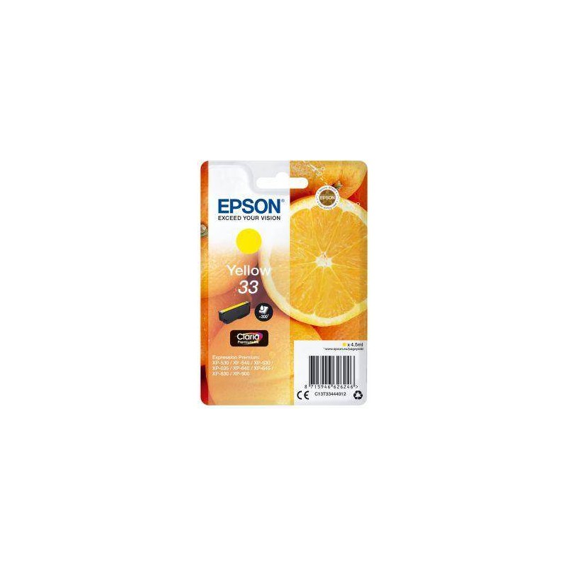 TUSZ ORYGINALNY EPSON T3344 C13T33444012 YELLOW  4,5 ML