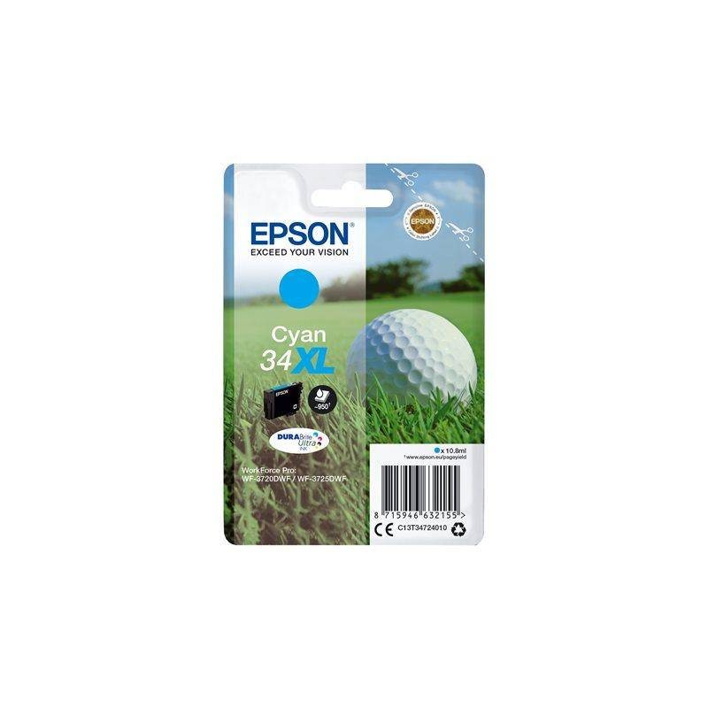 TUSZ ORYGINALNY EPSON T3472 C13T34724010 CYAN  10,8 ML