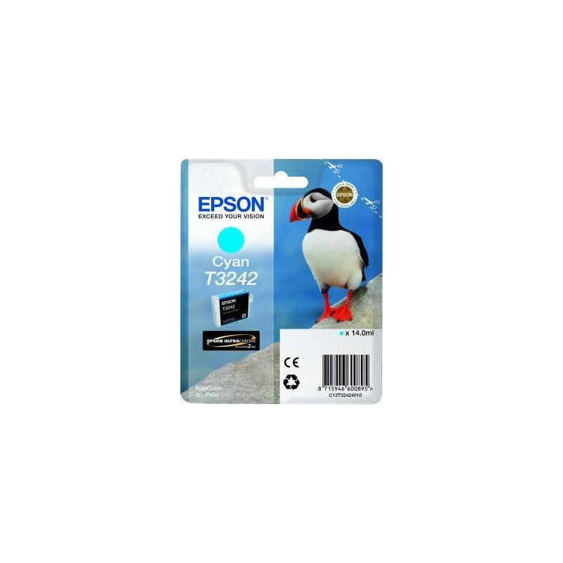 TUSZ ORYGINALNY EPSON T3242 C13T32424010 CYAN  14 ML