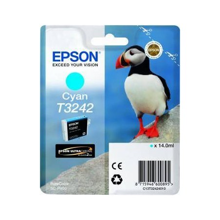 TUSZ ORYGINALNY EPSON T3242 C13T32424010 CYAN  14 ML