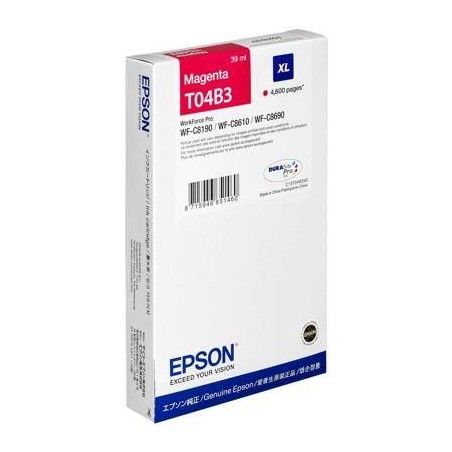 TUSZ ORYGINALNY EPSON T04B34 C13T04B340 MAGENTA  4600 STRON