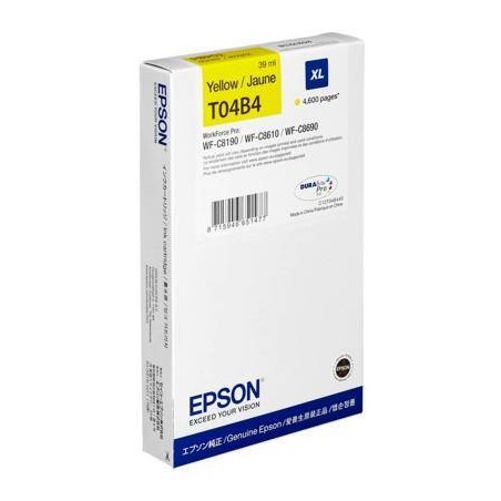 TUSZ ORYGINALNY EPSON T04B44 C13T04B440 YELLOW  4600 STRON