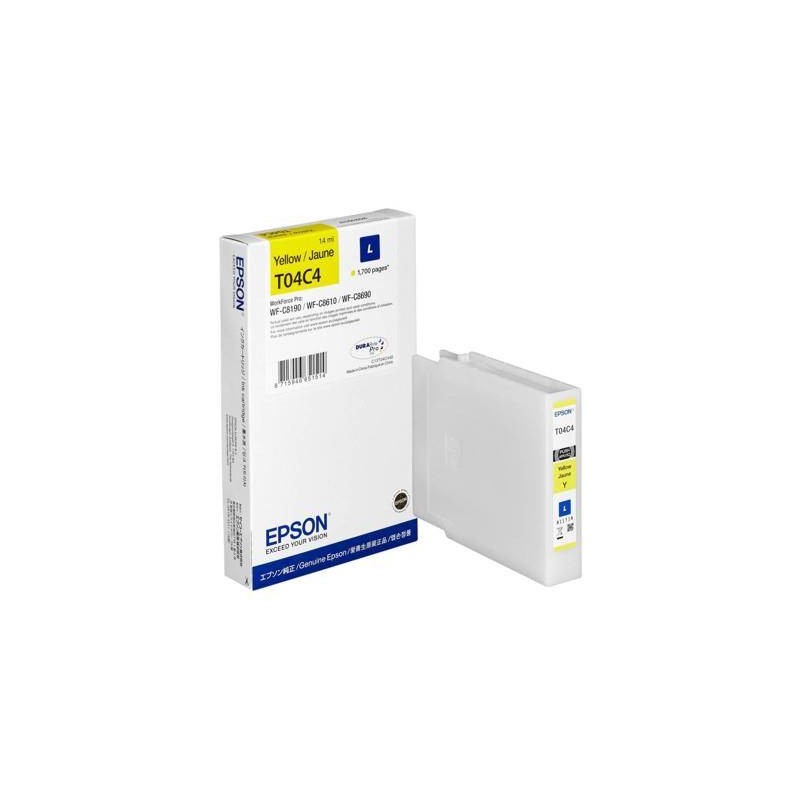 TUSZ ORYGINALNY EPSON T04C44 C13T04C440 YELLOW  1700 STRON