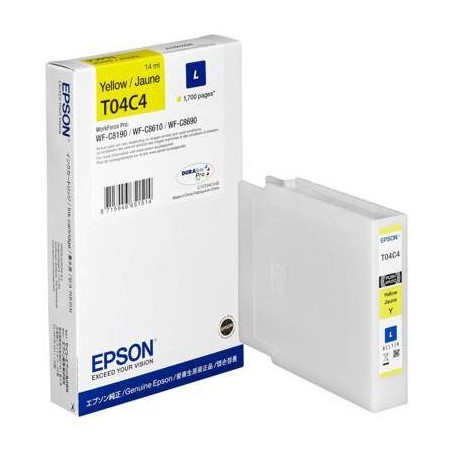 TUSZ ORYGINALNY EPSON T04C44 C13T04C440 YELLOW  1700 STRON