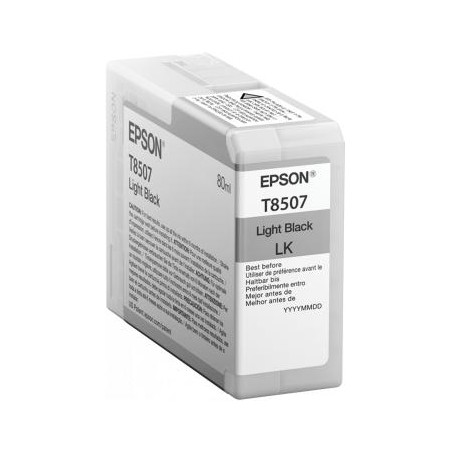 TUSZ ORYGINALNY EPSON T8507 C13T850700 LIGHT CZARNY 80 ML