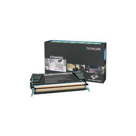 TONER ORYGINALNY LEXMARK C734A1KG CZARNY 8000 STRON