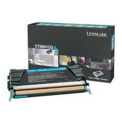 TONER ORYGINALNY LEXMARK C736H1CG CYAN 10000 STRON