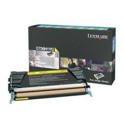 TONER ORYGINALNY LEXMARK C736H1YG YELLOW 10000 STRON