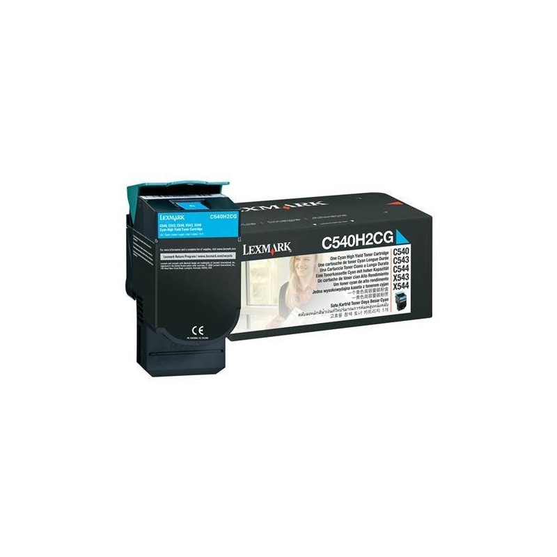 TONER ORYGINALNY LEXMARK C540H2CG CYAN 2000 STRON