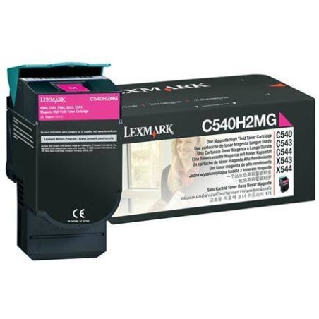 TONER ORYGINALNY LEXMARK C540H2MG MAGENTA 2000 STRON