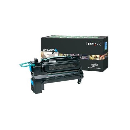 TONER ORYGINALNY LEXMARK C792A1CG CYAN 6000 STRON