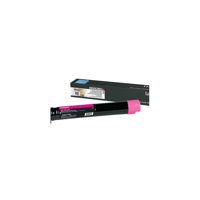 TONER ORYGINALNY LEXMARK X950X2MG MAGENTA 22000 STRON