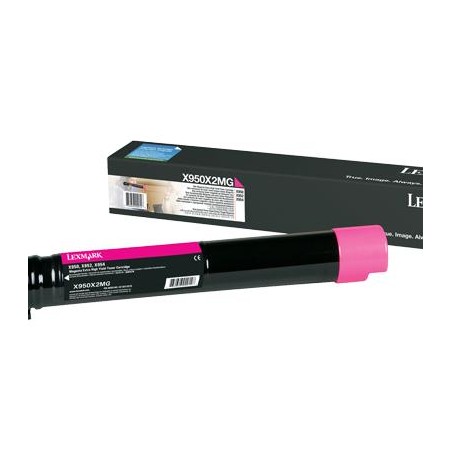 TONER ORYGINALNY LEXMARK X950X2MG MAGENTA 22000 STRON