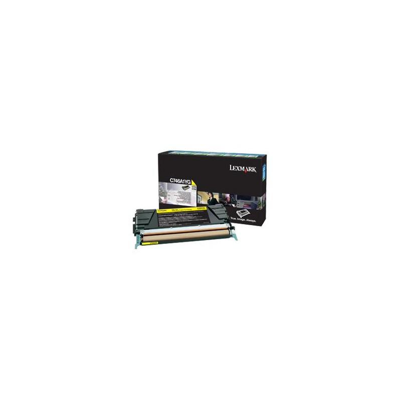 TONER ORYGINALNY LEXMARK C746A1YG YELLOW 7000 STRON