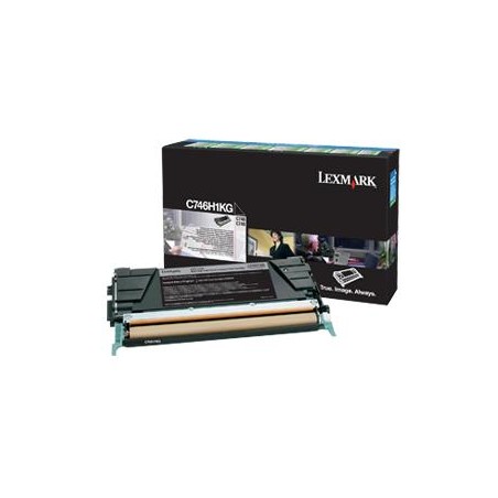 TONER ORYGINALNY LEXMARK C746H1KG CZARNY 12000 STRON